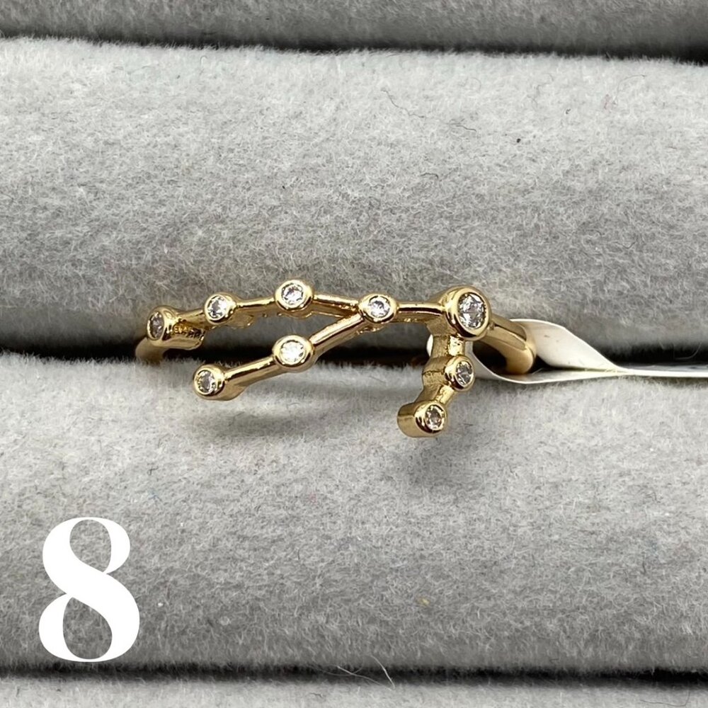 FJ Taurus Constellation Ring, Size 8